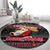 Trinidad and Tobago Round Carpet Merry Christmas Family and Friends