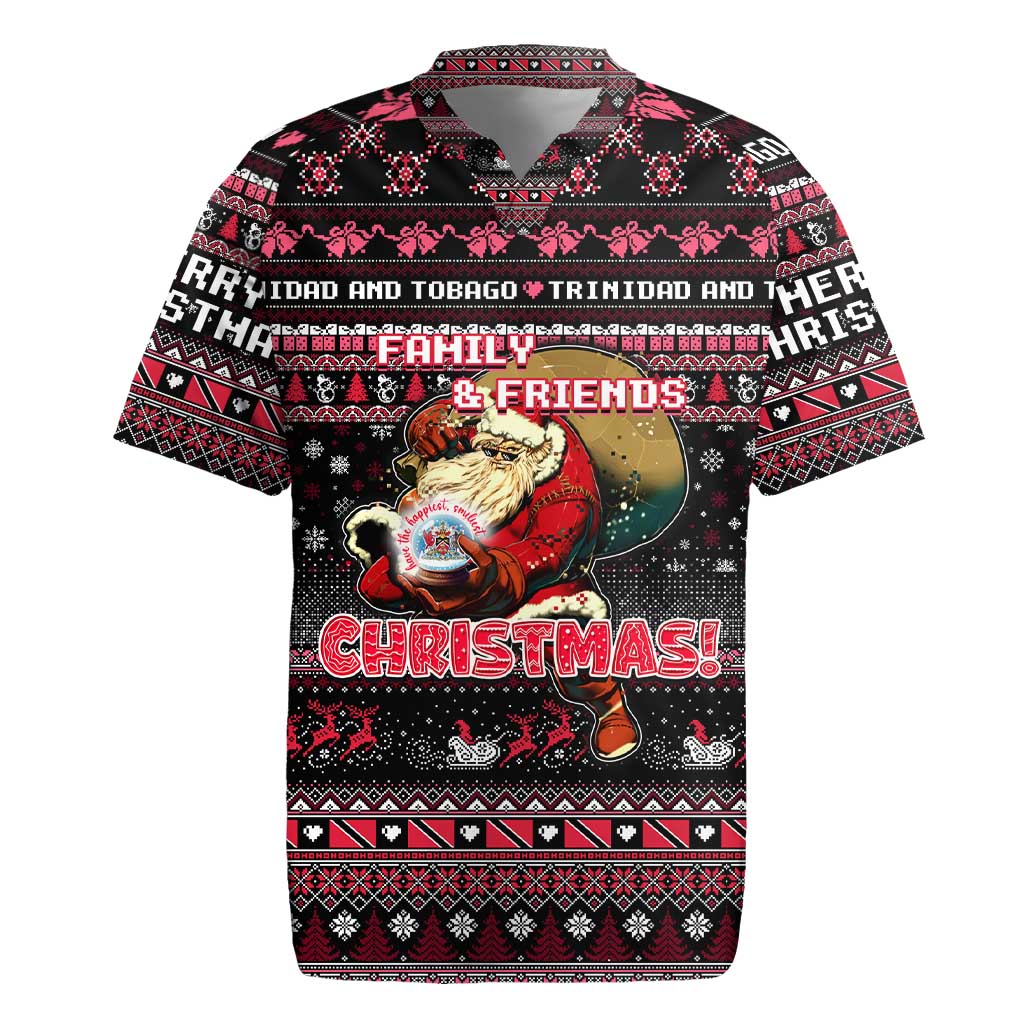 Trinidad and Tobago Rugby Jersey Merry Christmas Family and Friends - Wonder Print Shop