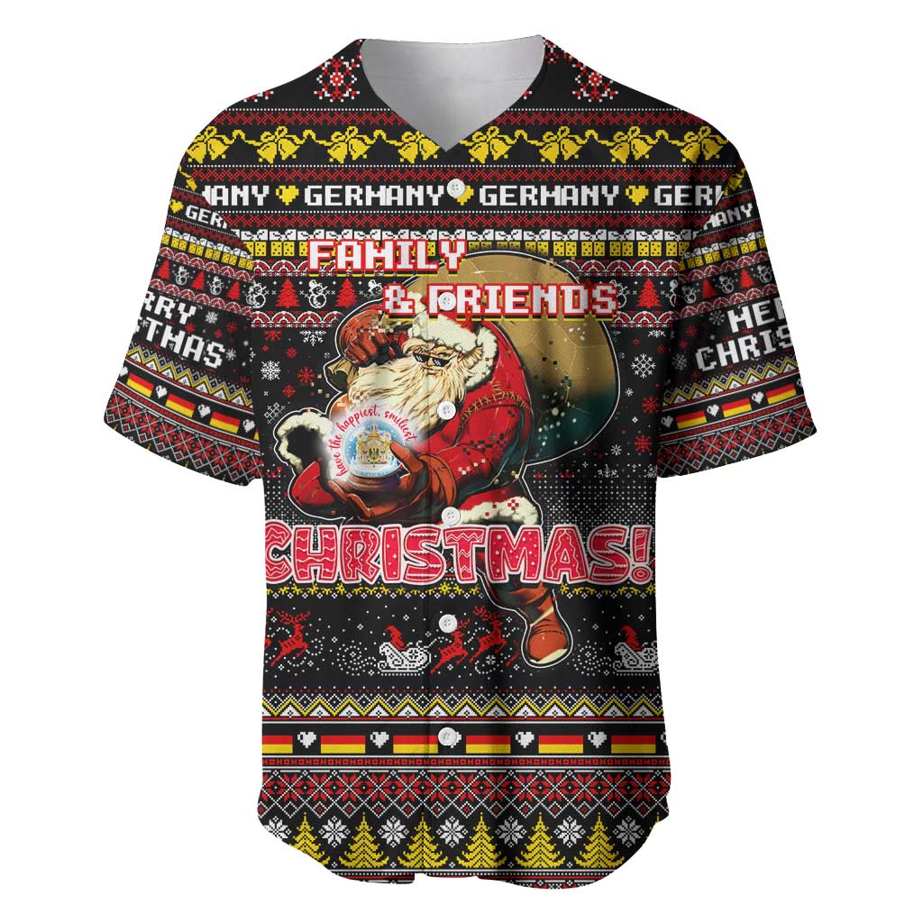 Germany Baseball Jersey Merry Christmas Family and Friends - Wonder Print Shop