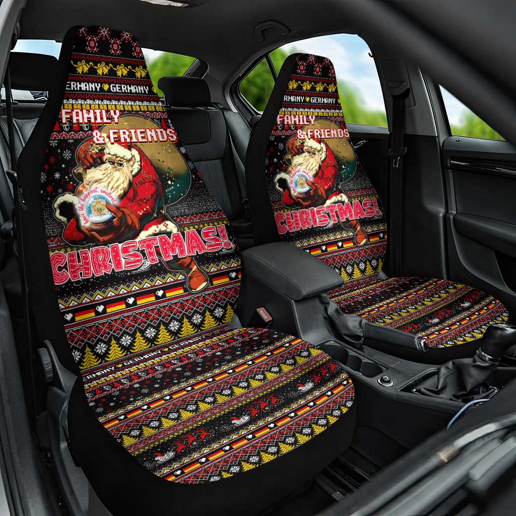 Germany Car Seat Cover Merry Christmas Family and Friends - Wonder Print Shop