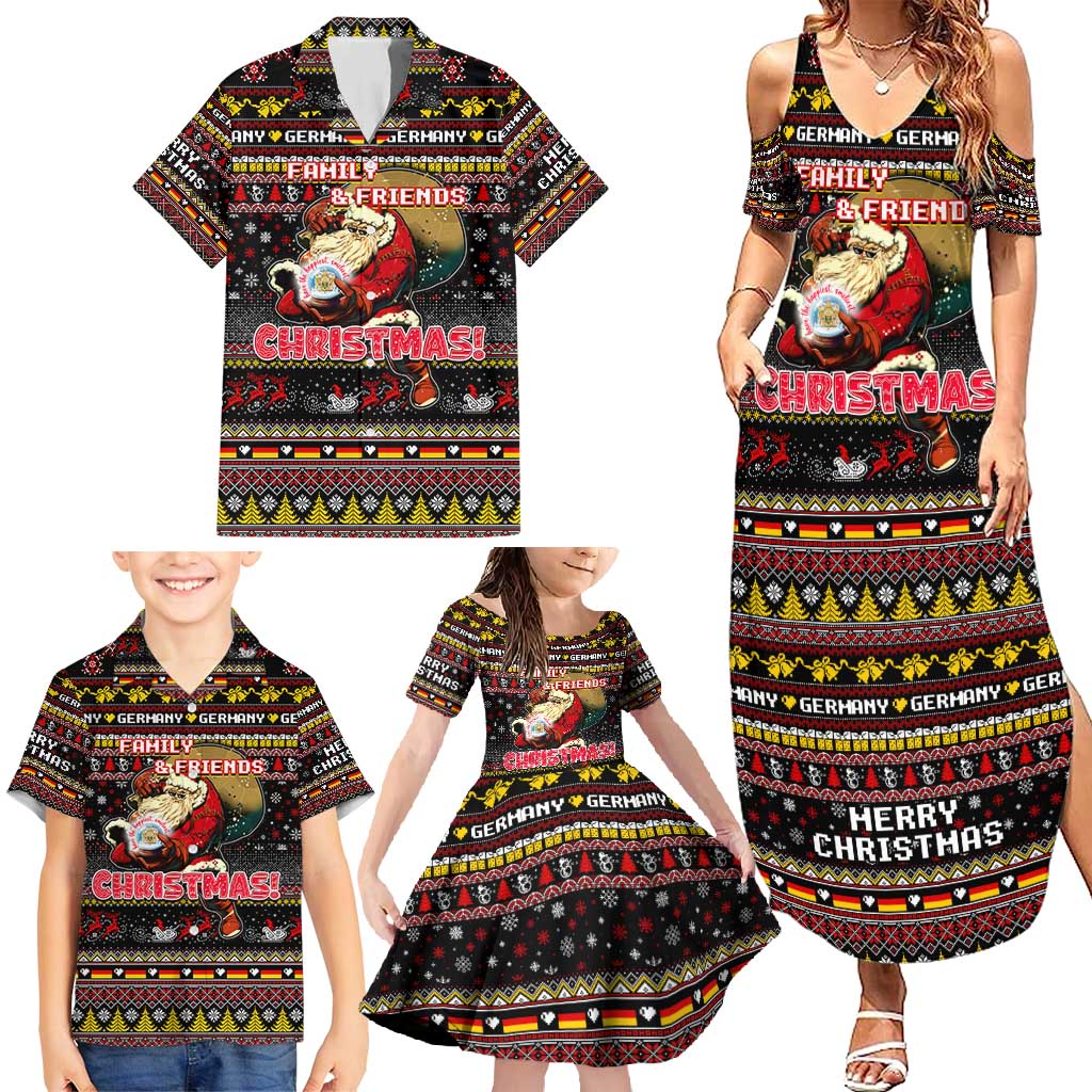 Germany Family Matching Summer Maxi Dress and Hawaiian Shirt Merry Christmas Family and Friends - Wonder Print Shop