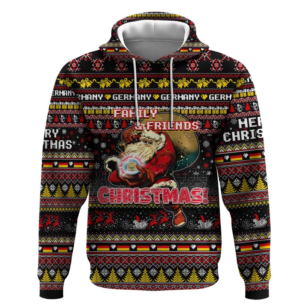 Germany Hoodie Merry Christmas Family and Friends - Wonder Print Shop