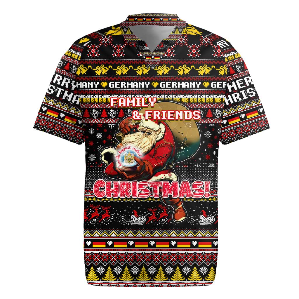 Germany Rugby Jersey Merry Christmas Family and Friends