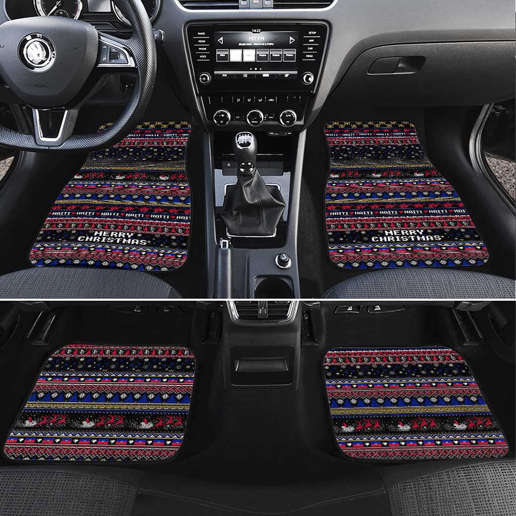 Haiti Car Mats Merry Christmas Family and Friends - Wonder Print Shop