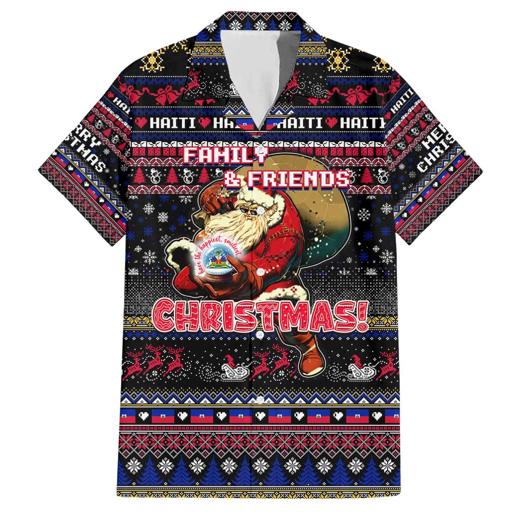 Haiti Hawaiian Shirt Merry Christmas Family and Friends - Wonder Print Shop