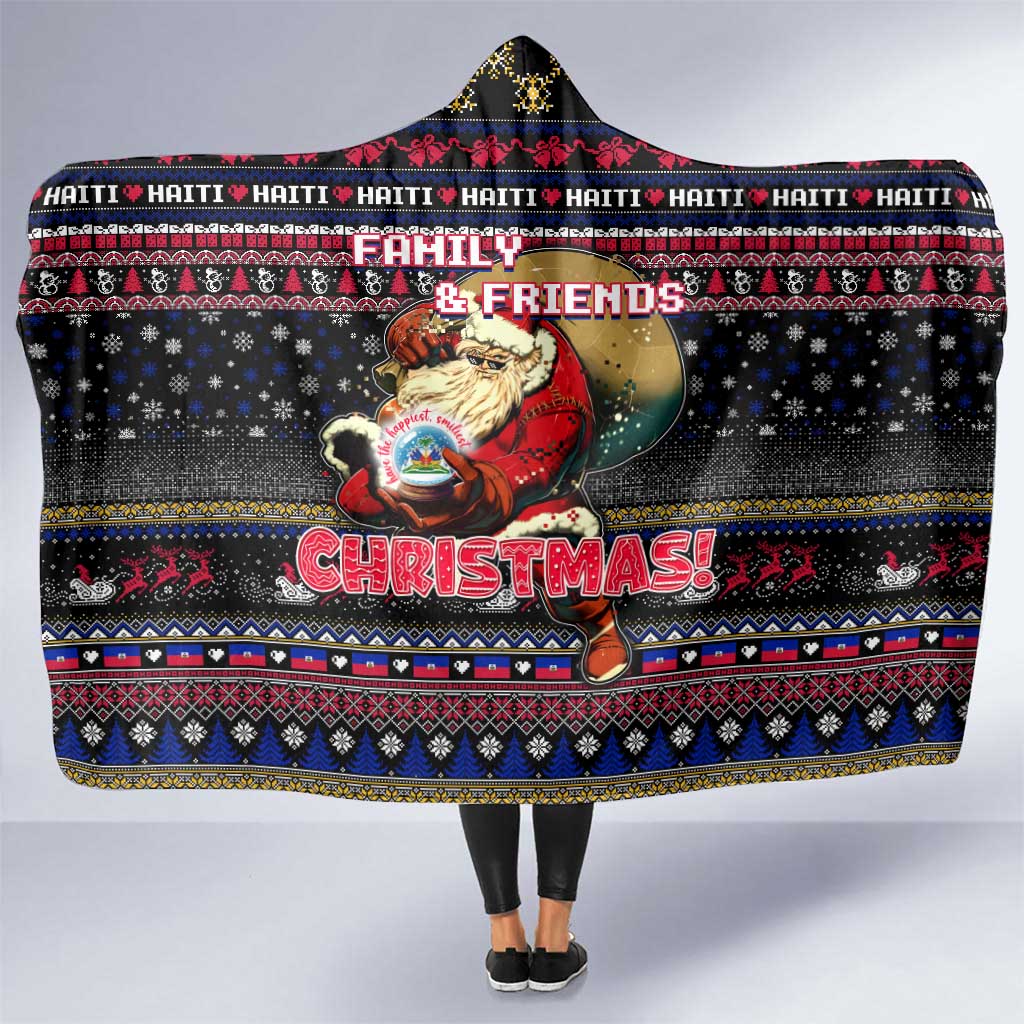 Haiti Hooded Blanket Merry Christmas Family and Friends