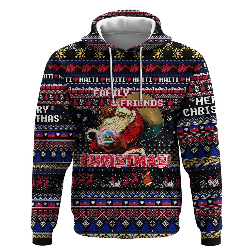 Haiti Hoodie Merry Christmas Family and Friends - Wonder Print Shop