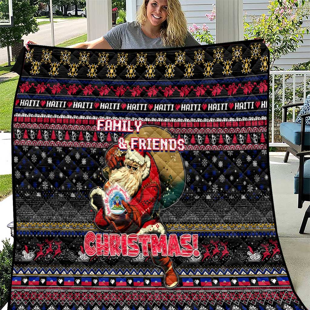 Haiti Quilt Merry Christmas Family and Friends - Wonder Print Shop