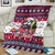 Bulldog Merry Woofmas Blanket Christmas Dog Art Style