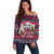 Bulldog Merry Woofmas Off Shoulder Sweater Christmas Dog Art Style - Wonder Print Shop