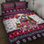 Bulldog Merry Woofmas Quilt Bed Set Christmas Dog Art Style - Wonder Print Shop