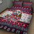 Bulldog Merry Woofmas Quilt Bed Set Christmas Dog Art Style - Wonder Print Shop