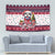 Bulldog Merry Woofmas Tapestry Christmas Dog Art Style