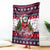 Alaska Merry Woofmas Blanket Christmas Dog Art Style