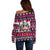 Alaska Merry Woofmas Off Shoulder Sweater Christmas Dog Art Style - Wonder Print Shop