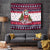 Alaska Merry Woofmas Tapestry Christmas Dog Art Style