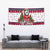 Alaska Merry Woofmas Tapestry Christmas Dog Art Style