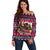 Rottweiler Merry Woofmas Off Shoulder Sweater Christmas Dog Art Style - Wonder Print Shop