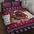 Rottweiler Merry Woofmas Quilt Bed Set Christmas Dog Art Style - Wonder Print Shop