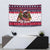 Rottweiler Merry Woofmas Tapestry Christmas Dog Art Style