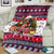 Dachshund Merry Woofmas Blanket Christmas Dog Art Style