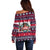 Dachshund Merry Woofmas Off Shoulder Sweater Christmas Dog Art Style - Wonder Print Shop