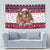 Dachshund Merry Woofmas Tapestry Christmas Dog Art Style