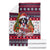 Saint Bernard Merry Woofmas Blanket Christmas Dog Art Style