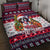 Saint Bernard Merry Woofmas Quilt Bed Set Christmas Dog Art Style - Wonder Print Shop