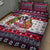 Saint Bernard Merry Woofmas Quilt Bed Set Christmas Dog Art Style - Wonder Print Shop