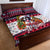 Saint Bernard Merry Woofmas Quilt Bed Set Christmas Dog Art Style - Wonder Print Shop