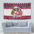 Saint Bernard Merry Woofmas Tapestry Christmas Dog Art Style