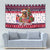 German Shepherd Merry Woofmas Tapestry Christmas Dog Art Style