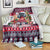 Poodle Merry Woofmas Blanket Christmas Dog Art Style