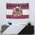 Poodle Merry Woofmas Tapestry Christmas Dog Art Style