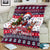 Dalmatian Merry Woofmas Blanket Christmas Dog Art Style