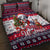 Dalmatian Merry Woofmas Quilt Bed Set Christmas Dog Art Style - Wonder Print Shop