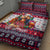 Afghan Hound Merry Woofmas Quilt Bed Set Christmas Dog Art Style - Wonder Print Shop