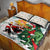 Cheer Santa Claus T-Rex Quilt Bed Set Merry Beermas Christmas - Wonder Print Shop