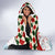 Santa Golf Club Hooded Blanket Christmas Winter Style