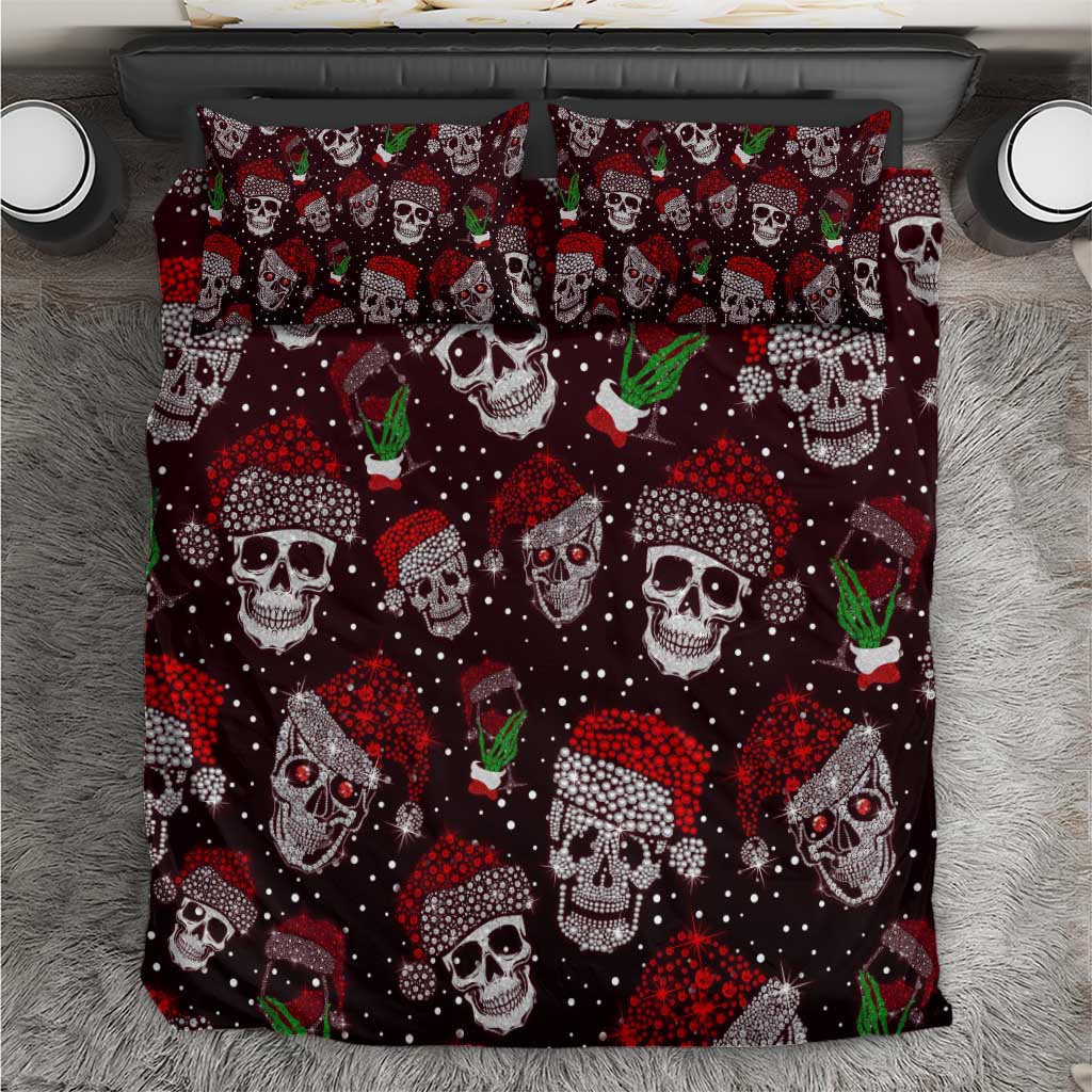 Xmas Skulls Love Christmas Cocktails Bedding Set - Wonder Print Shop