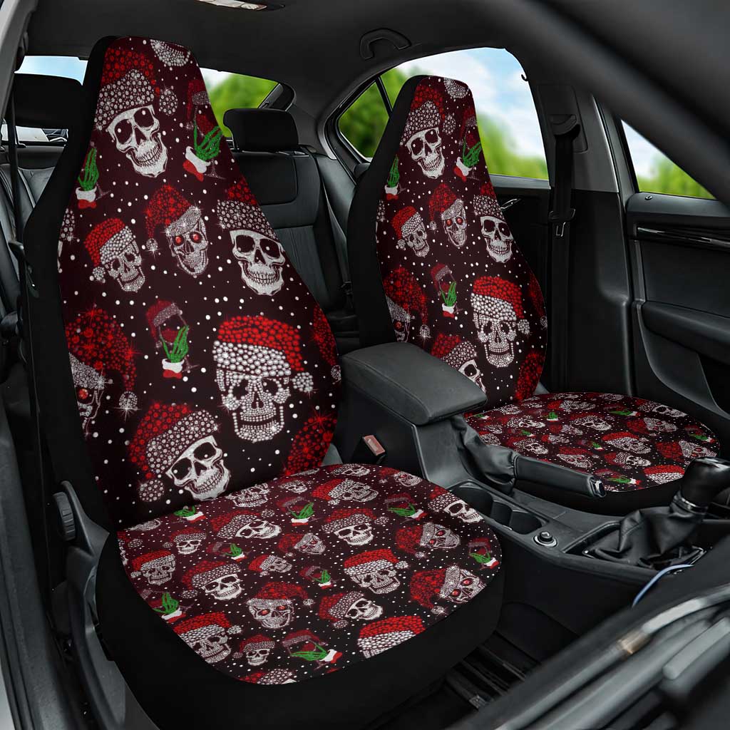 Xmas Skulls Love Christmas Cocktails Car Seat Cover - Wonder Print Shop