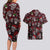 Xmas Skulls Love Christmas Cocktails Couples Matching Long Sleeve Bodycon Dress and Hawaiian Shirt - Wonder Print Shop