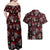 Xmas Skulls Love Christmas Cocktails Couples Matching Off Shoulder Maxi Dress and Hawaiian Shirt - Wonder Print Shop