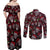 Xmas Skulls Love Christmas Cocktails Couples Matching Off Shoulder Maxi Dress and Long Sleeve Button Shirt - Wonder Print Shop