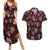 Xmas Skulls Love Christmas Cocktails Couples Matching Summer Maxi Dress and Hawaiian Shirt - Wonder Print Shop