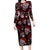 Xmas Skulls Love Christmas Cocktails Family Matching Long Sleeve Bodycon Dress and Hawaiian Shirt - Wonder Print Shop