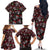 Xmas Skulls Love Christmas Cocktails Family Matching Off The Shoulder Long Sleeve Dress and Hawaiian Shirt - Wonder Print Shop