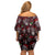 Xmas Skulls Love Christmas Cocktails Family Matching Off Shoulder Short Dress and Hawaiian Shirt - Wonder Print Shop