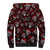 Xmas Skulls Love Christmas Cocktails Sherpa Hoodie